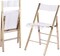 ISL Furnishings Kasper Flex Luxury Modern Folding Chair Acrylic Lucite Gold 2 Pk